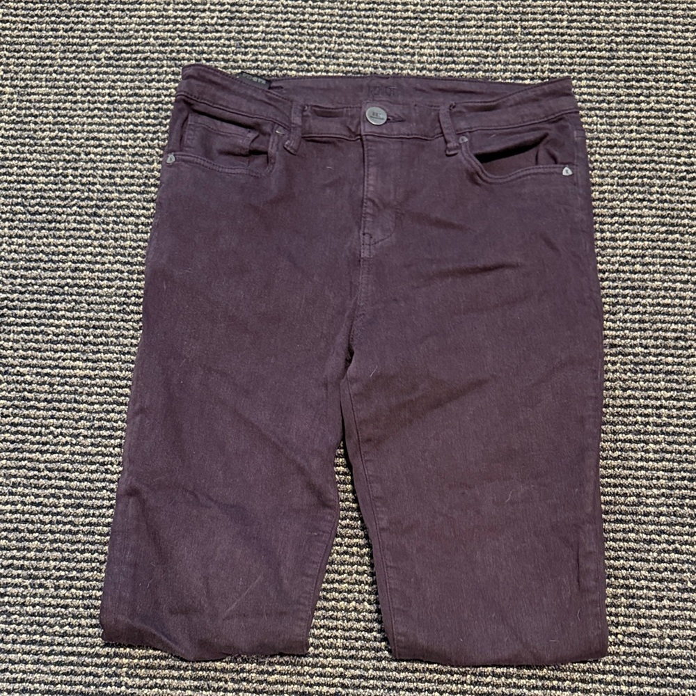 Dark Purple Denim Skinny Jeans